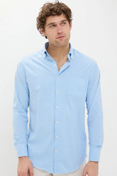 Seaport Blue Derwent Performance Twill Sport Shirt